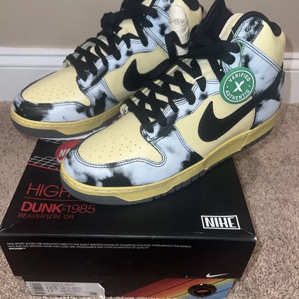 Nike Dunk High 1985 SP Lemon Drop/Black Saturn Gold Men’s Sz 10.5 NEW NIB DS